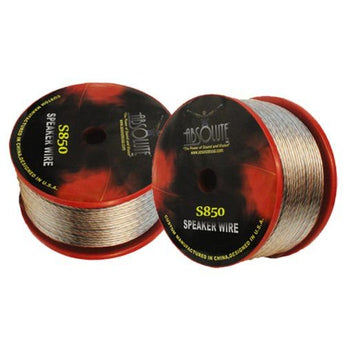 8 Gauge Speaker Wires on spools, ideal for high-quality audio connections.