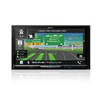 GPS Navigation device displaying real-time maps and directions on a touchscreen interface.