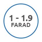 1 - 1.9 Farad