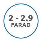 2 - 2.9 Farad
