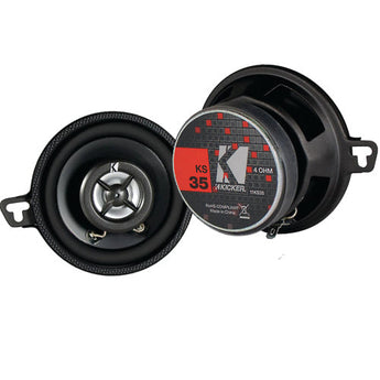 3.5" Car Speakers featuring Kicker brand, ideal for enhancing car audio experience.