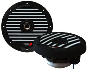 Other Car Speakers featuring a pair of Cerwin Vega speakers with striped grilles for enhanced audio output.