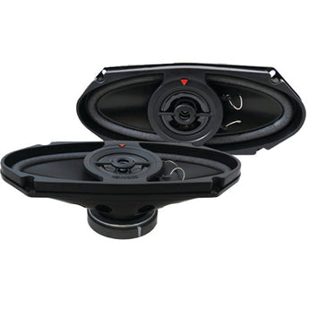 4x10" Car Speakers featuring a sleek design and high-quality sound performance.