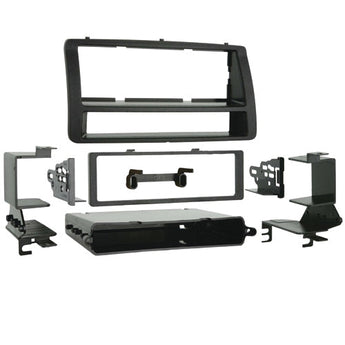 Various dash kits components for vehicle audio system installation, showcasing dash kits parts and brackets.