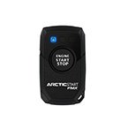 Car Alarms with Remote Start key fob for engine start and stop control, designed for vehicle security and convenience.