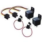 Relay & Sockets collection featuring various relays and connectors with wires.