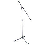 Adjustable microphone stand for optimal sound capture, ideal for performers. Microphone Stands.