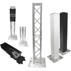 Different types of truss sections displayed, showcasing structural engineering components.