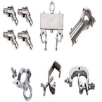 A variety of Truss & Stand Accessories, including clamps and connectors for secure mounting.