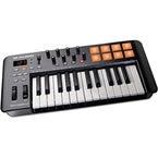 MIDI Controllers featuring a keyboard and drum pads, perfect for music production and live performances.