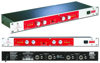 Pro EQs & Sound Processors image showcasing the BBE Sound Processor with controls and connections.