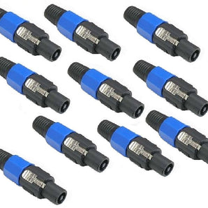 10 MR DJ Conductor Speaker Cable Male Connector End Fit SPEAKON Audio Loudspeaker