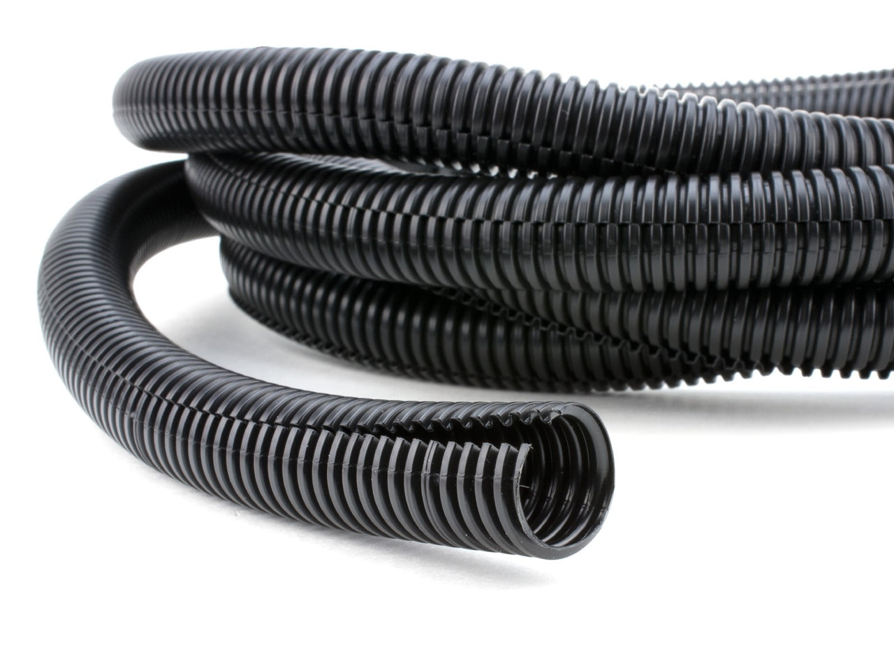 American Terminal 5 Feet Black 1" Split Wire Loom Conduit Polyethylene Tubing Black Color Sleeve Tube RV