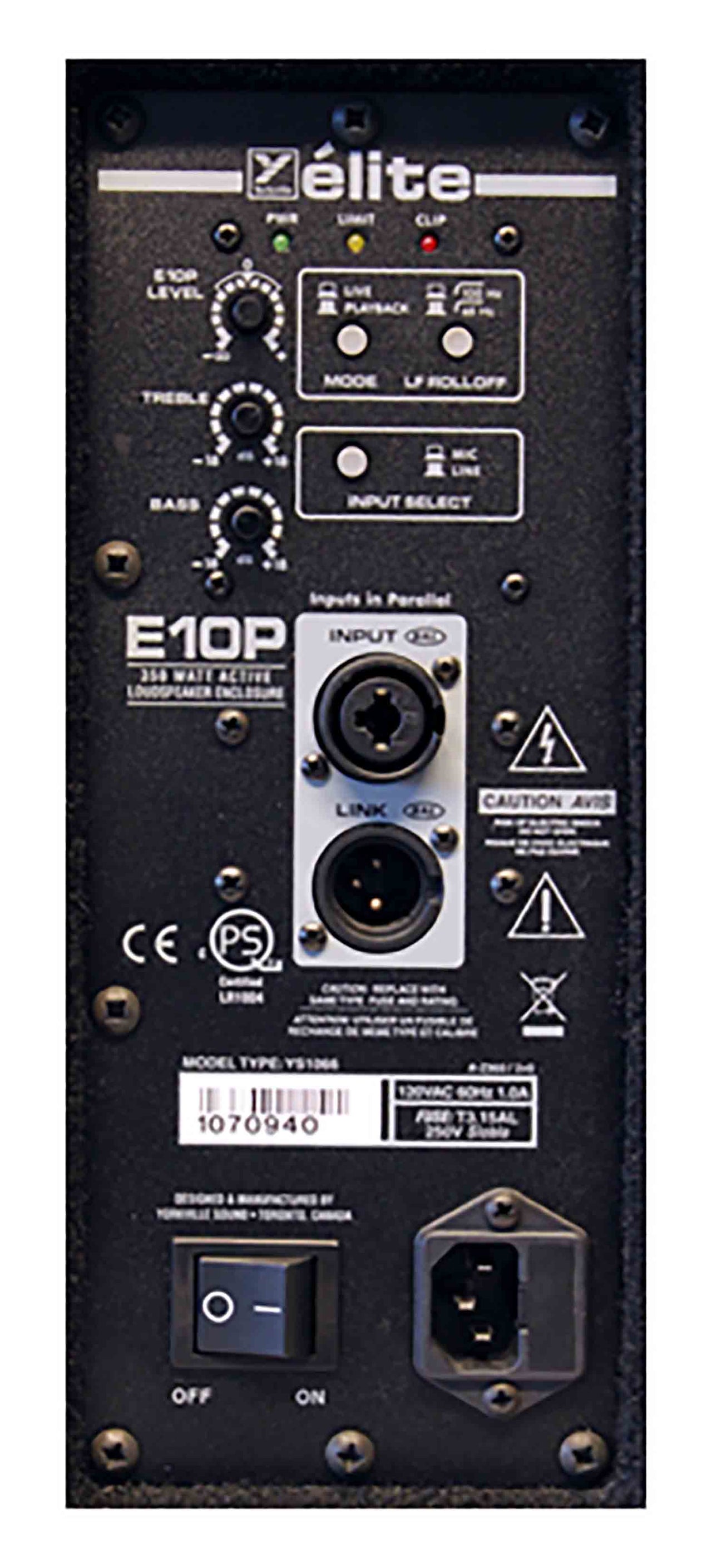 HOT Yorkville Elite E10p Yorkville E10p Yorkville Sound E10P