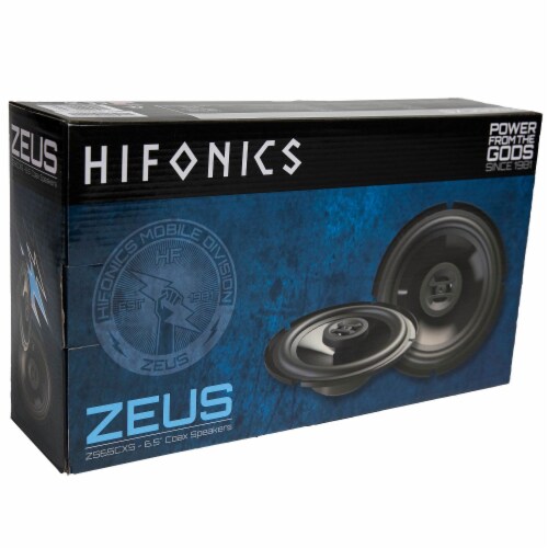 Hifonics ZS65CXS 600W Peak 6.5" Zeus Series 2-Way Coaxial Car Speakers