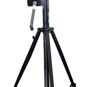 12FT TRUSS LIGHTING CRANK STAND & UNIVERSAL BLACK T ADAPTER DJ PA CLUB