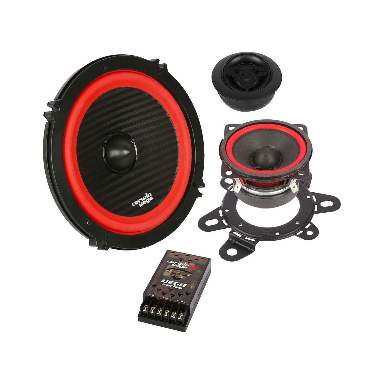 Cerwin Vega V6525C 2025 Edition - 6.5" 3-Way Component Speaker System (4Ω)