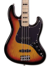 Thumbnail for Tagima TJB 4 SB-LF/BK Electric Bass Guitar - Sunburst