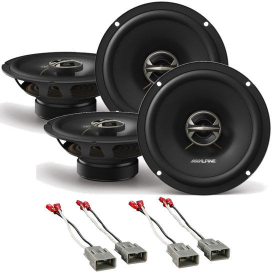 2 Alpine EL-E65-G 6.5" Coaxial 2-Way Fit Honda Element 03-11