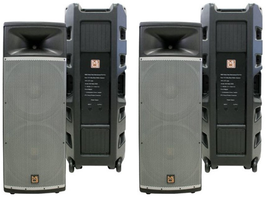 2 MR DJ PRO215S PA DJ Passive PRO PA DJ Dual 15” 3-Way Full-Range Passive DJ PA Multipurpose Live Sound Loudspeaker