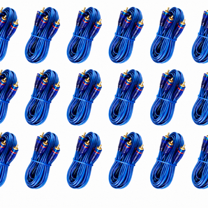 20 Pack MK Audio KABC20B 20 ft Digital Audio Coaxial Cable Gold-Plated RCA Male to RCA Male S/PDIF Cable
