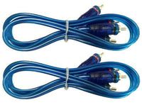 Thumbnail for 2 Absolute 15' RCA Stereo Plug Cable 2 Male to 2 Male Car Stereo Marine Home Aud