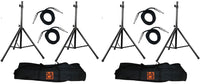 Thumbnail for 2 MR DJ SS750PKG Speaker Stand with Road Carrying Bag & 2 1/4