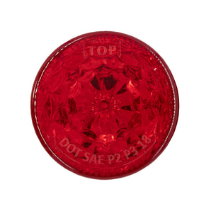 Heise Trailer HE-TR2001 Round Red Marker/Clearance Light - 2 Inch, 6 LED