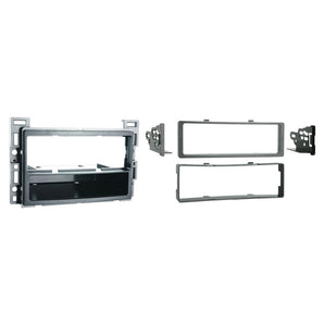 Metra 99-3302 Single-DIN Car Stereo Silver Dash Kit - Compatible Fits for GM Multi-Kit 2005-2012