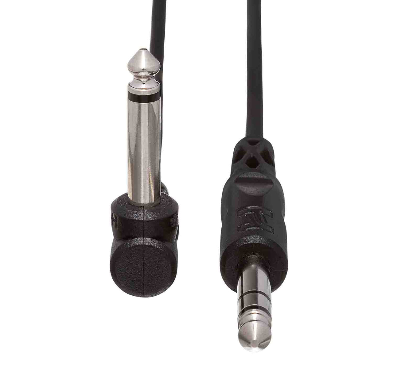 Hosa CPP-103R, 1/4" TS to Right-angle 1/4" TS Unbalanced Interconnect Cable - 3 Feet