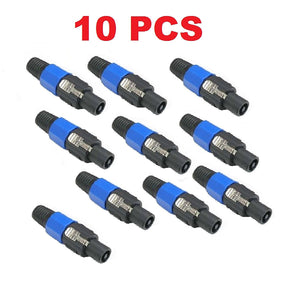 10 Conductor Speaker Cable Male Connector End for SPEAKON Audio Loudspeaker