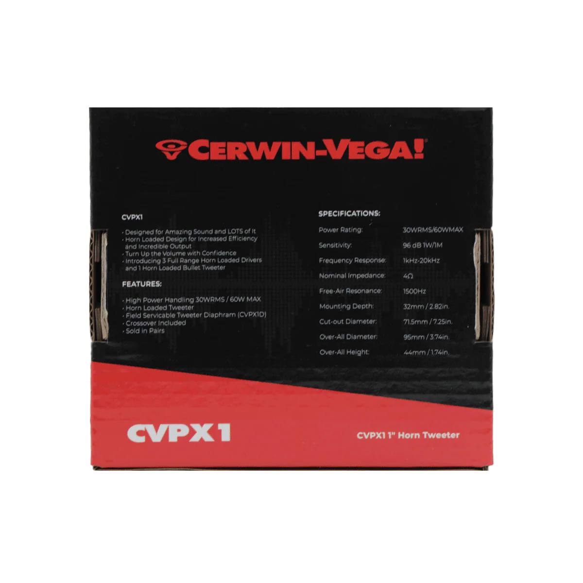 Cerwin Vega CVPX1 CVPX Series 1" Bullet Horn Tweeter
