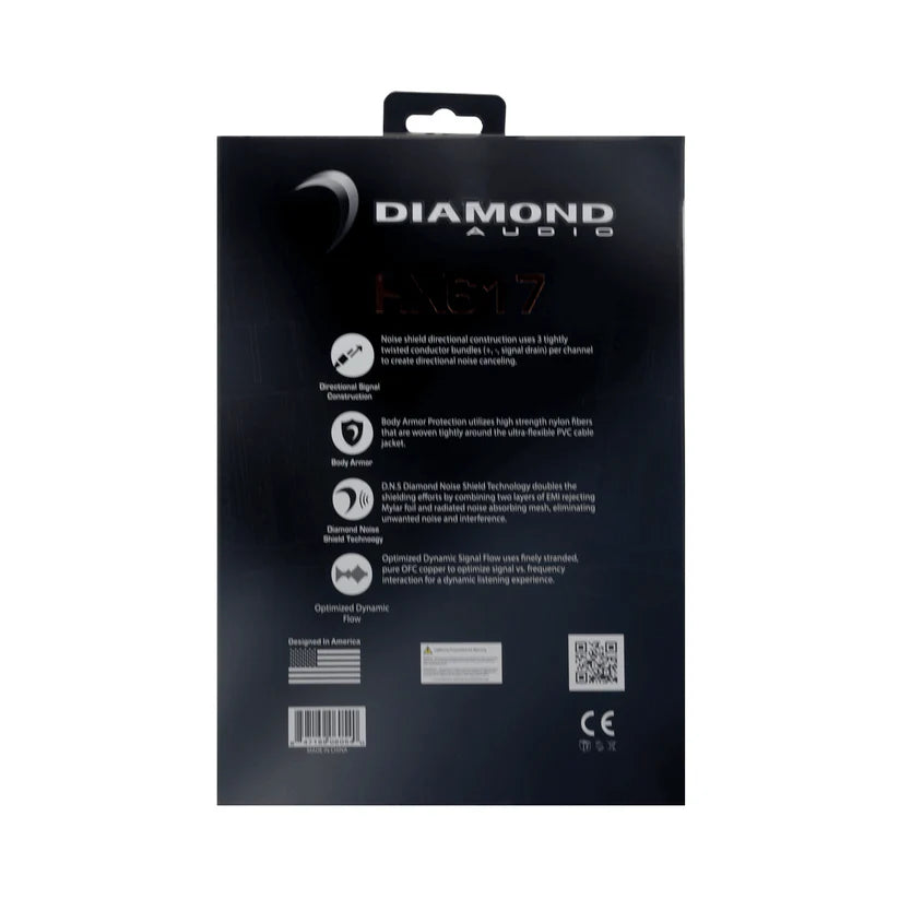 Diamond Audio HX610 10Ft Six Channel RCA Cable