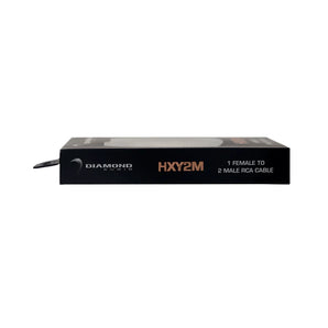 One Pair Diamond Audio HXY2M One Female to Two Male