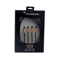 Thumbnail for Diamond Audio HX46 6Ft Four Channel RCA Cable