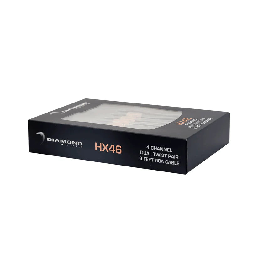 Diamond Audio HX46 6Ft Four Channel RCA Cable