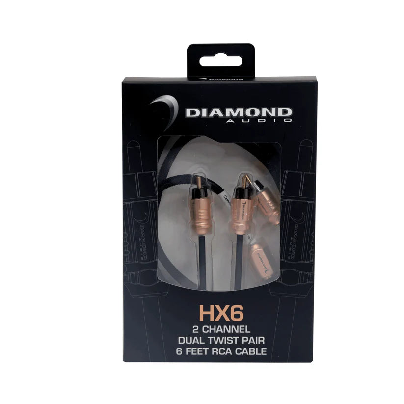 Diamond Audio HX6 6Ft Two Channel RCA Cable
