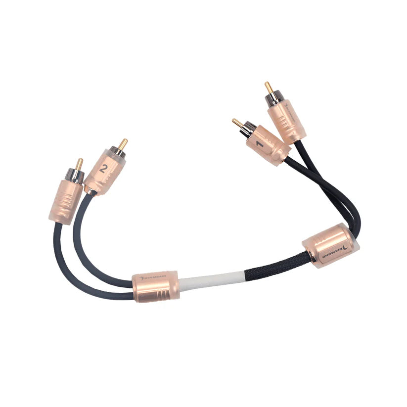 Diamond Audio HX1 1Ft Two Channel RCA Cable
