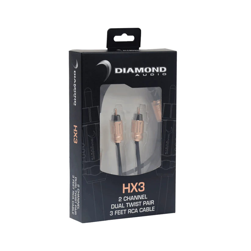 Diamond Audio HX3 3Ft Two Channel RCA Cable