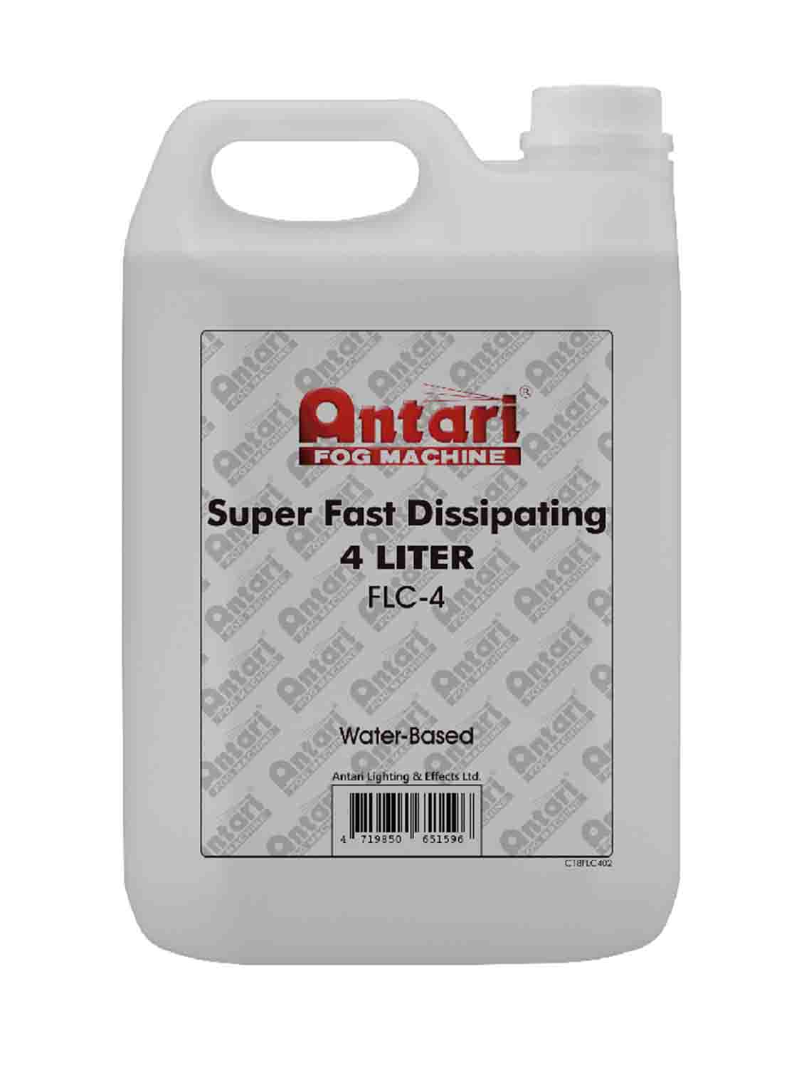 Antari FLC-4 Instant Dissipating Super Light Fog Fluid - 4 Liter