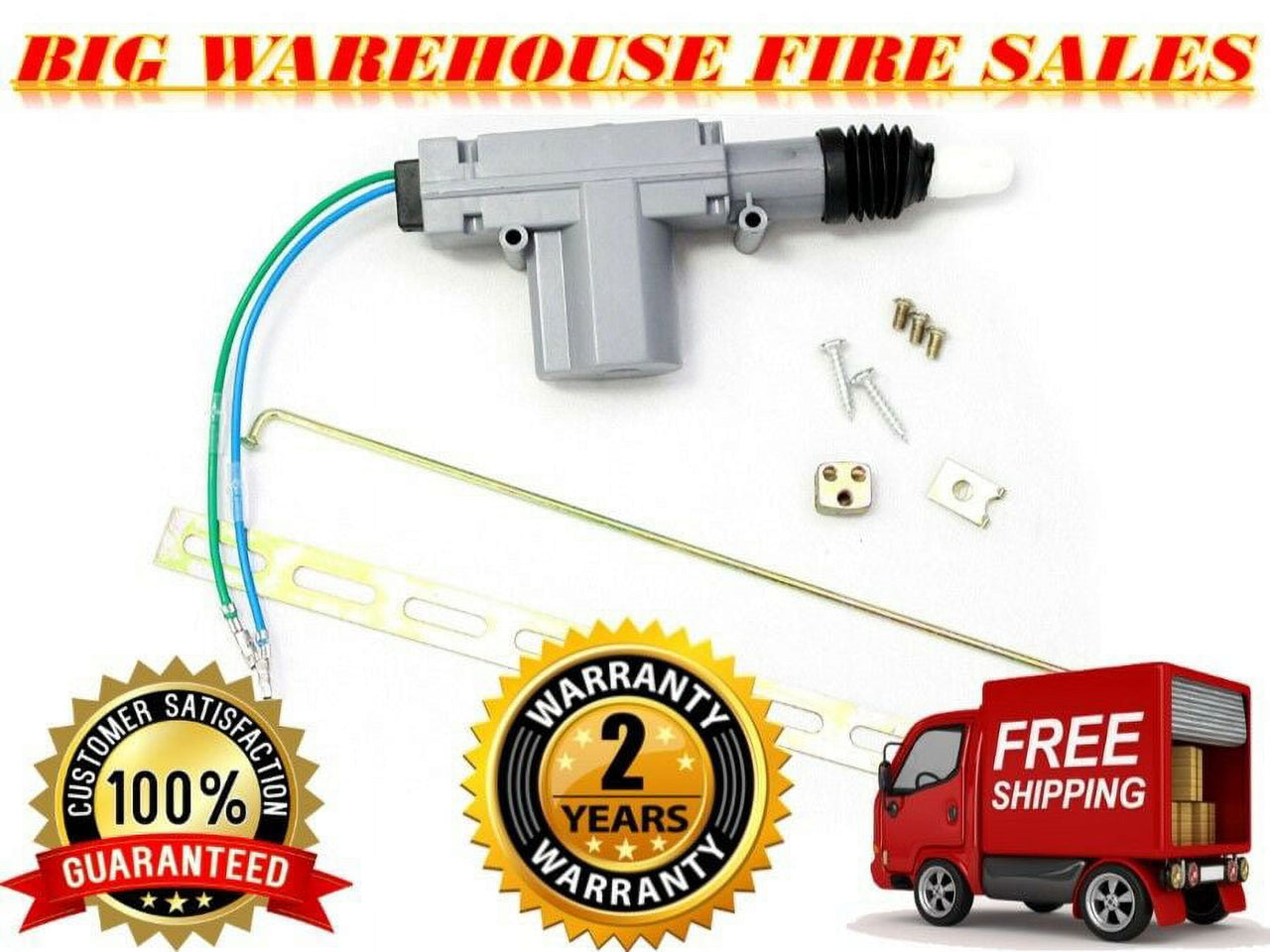 Absolute HEAVY DUTY Universal Power Door Lock 2 Wire Actuator Motor Kit DLA110