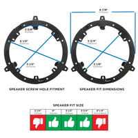 Thumbnail for Metra 82-7000 Front & Rear Speaker Adapter Plate Compatible Fits Mitsubishi 2007-Up
