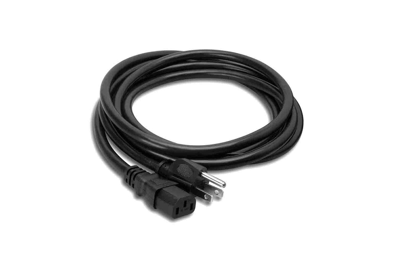 Hosa PWC-415, 14 AWG, IEC C13 to NEMA 5-15P Power Cord - 15 Feet