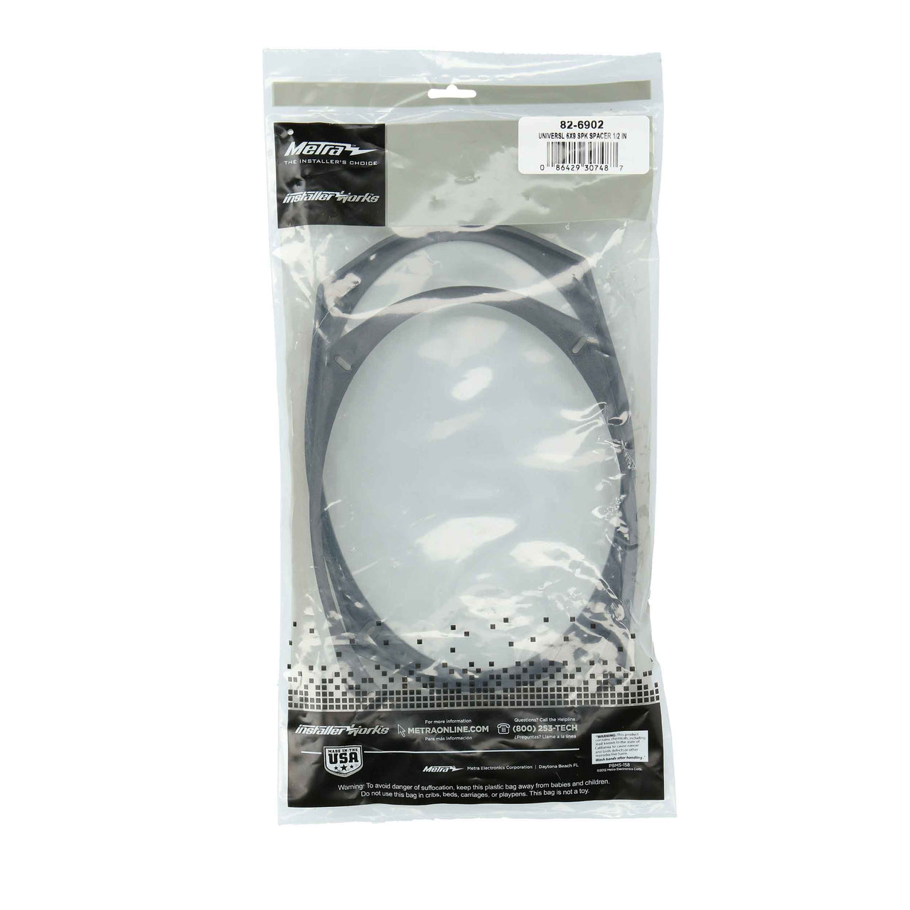 Metra 82-6902 SPEAKER SPACER - UNIVERSAL 1/2” FOR 6” X 9” SPEAKERS