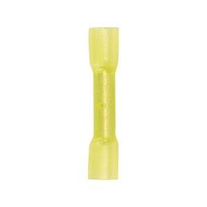 Install Bay HSYBCM heat shrink yellow butt connector 24/26GA for secure electrical connections.