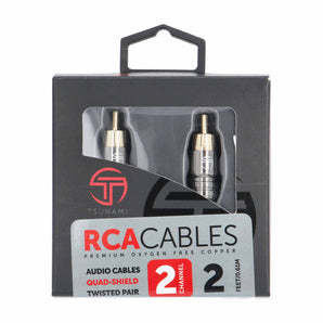 Tsunami TSX-RCA2 2 Channel 2 Ft RCA Cable