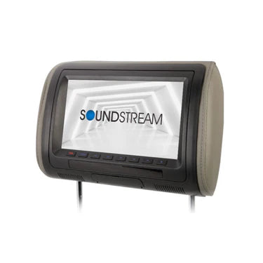 Soundstream VH-70CC Universal Headrest w/ 7" LCD & 3 Color Covers