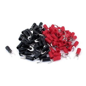 Install Bay US810-50 Spade Connectors 8Ga #10 25Pr Red/Black