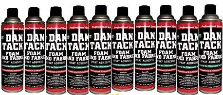 10 Dan Tack 2012 professional quality foam & fabric spray glue adhesive Can 12 oz