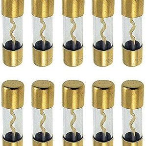 MK 10 AGU FUSE 100AMP 100 AMP AGU FUSES GOLD PLATED INLINE HIGH QUALITY GLASS